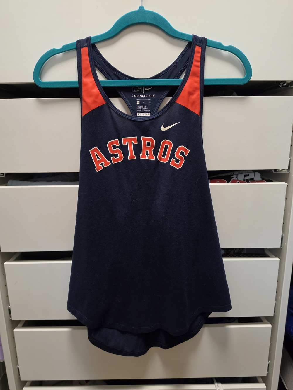 Nike Navy & Teal Athletic Dri-Fit Racerback Tank